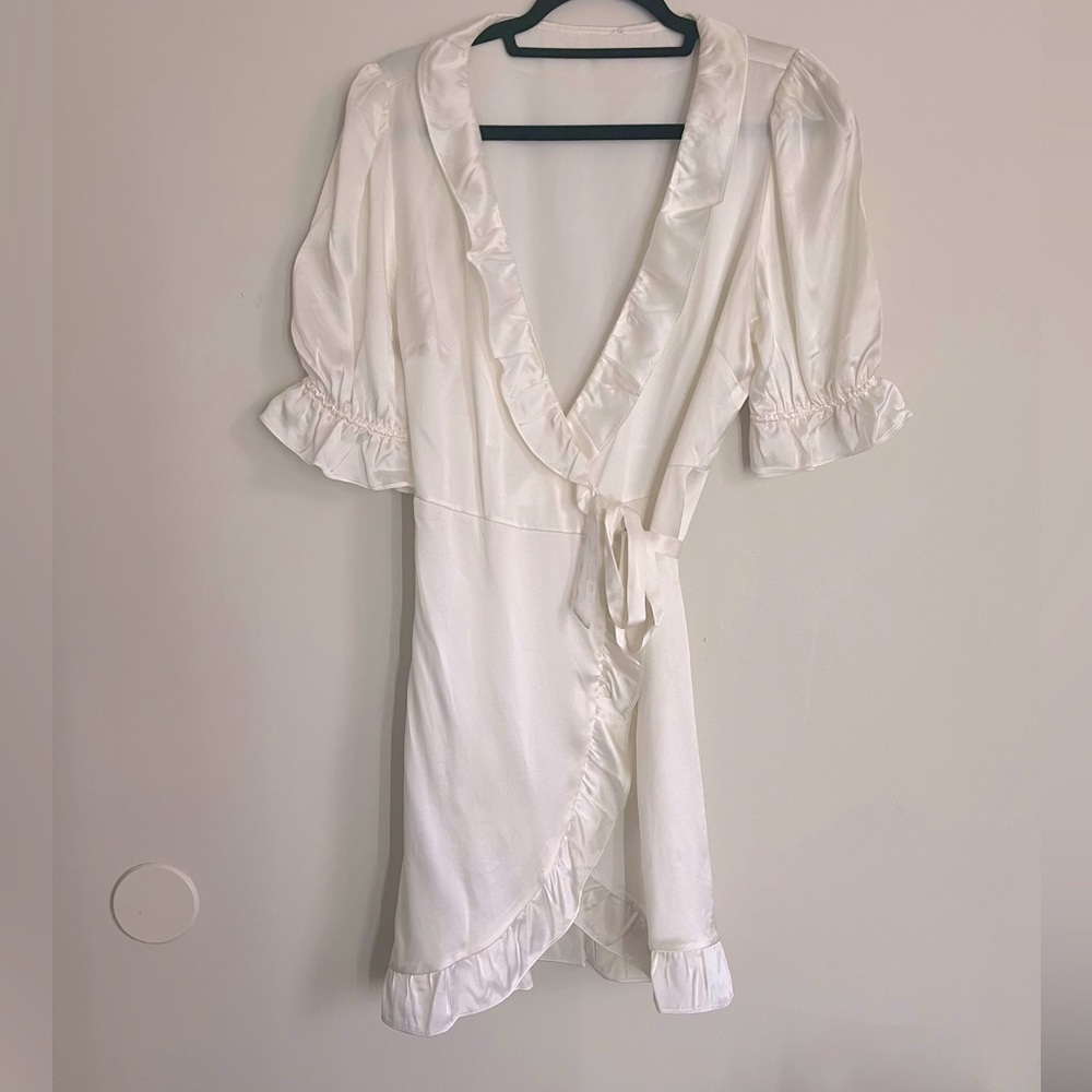 100% Silk Wrap Dress